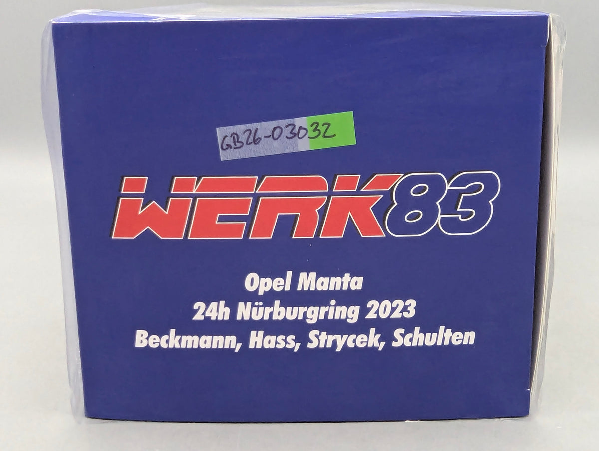Modellautos 1:18 Werk83 Opel Manta 24h Nürburgring 2023 #121 mit OVP