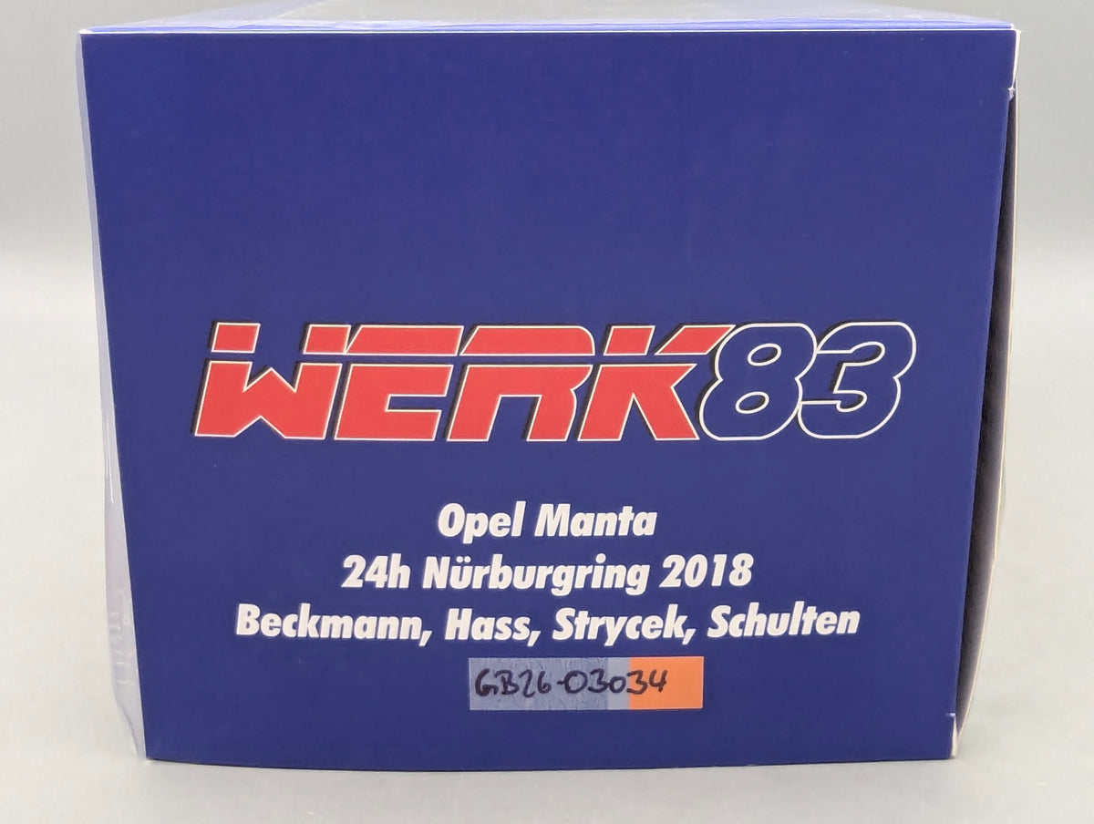 Modellautos 1:18 Werk83 Opel Manta 24h Nürburgring 2018 #120 mit OVP