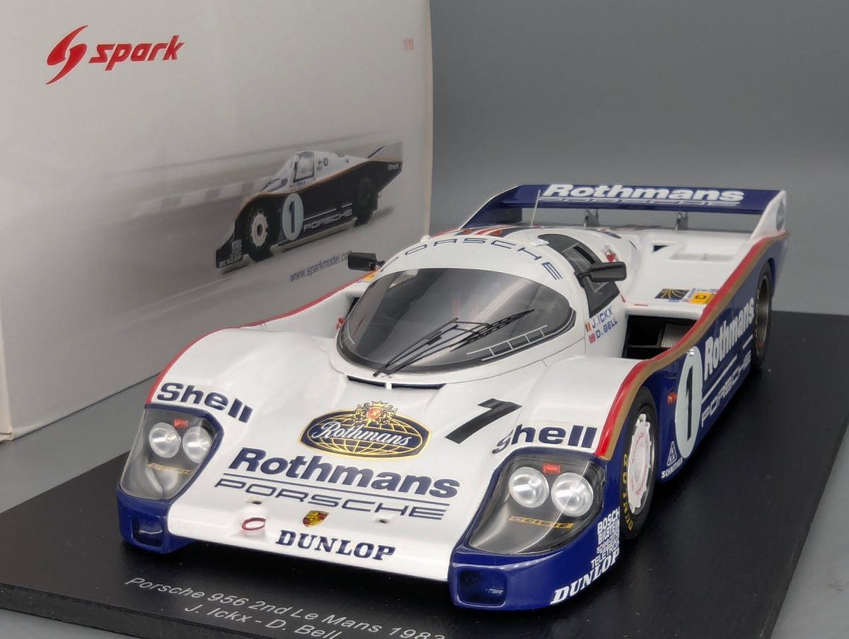 Modellautos 1:18 Spark Porsche 956 2nd 24h Le Mans 1983 #1 Ickx mit OVP