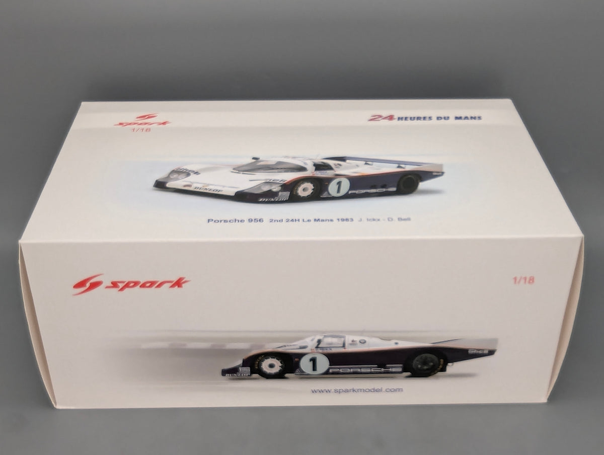 Modellautos 1:18 Spark Porsche 956 2nd 24h Le Mans 1983 #1 Ickx mit OVP