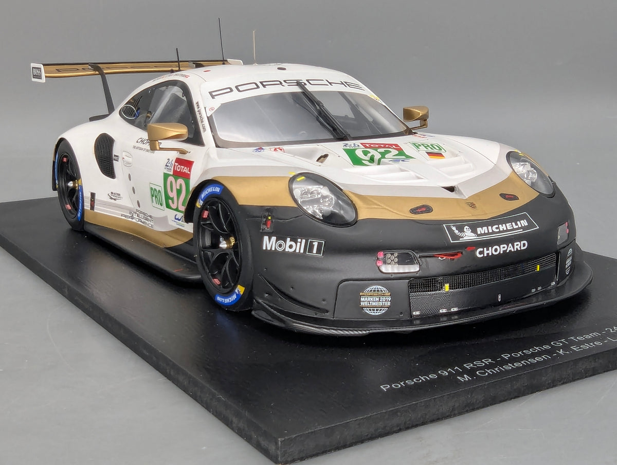 Modellautos 1:18 Spark Porsche 911 RSR 24h Le Mans 2019 #92 mit OVP