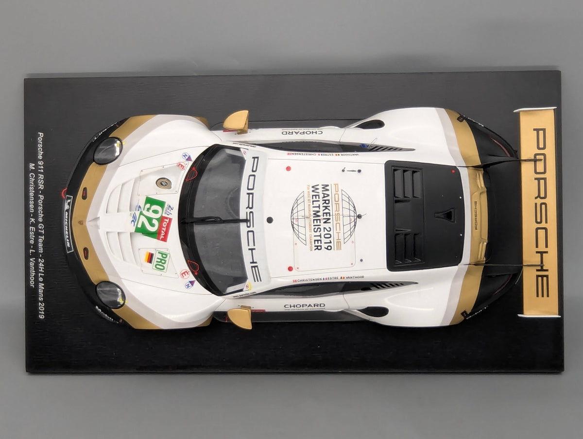 Modellautos 1:18 Spark Porsche 911 RSR 24h Le Mans 2019 #92 mit OVP