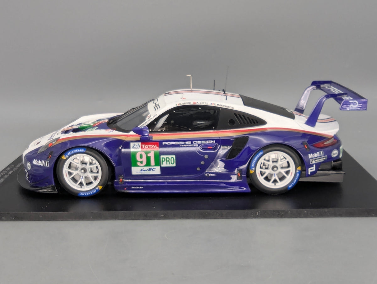 Modellautos 1:18 Spark Porsche 911 RSR 24h Le Mans 2018 #91 mit OVP