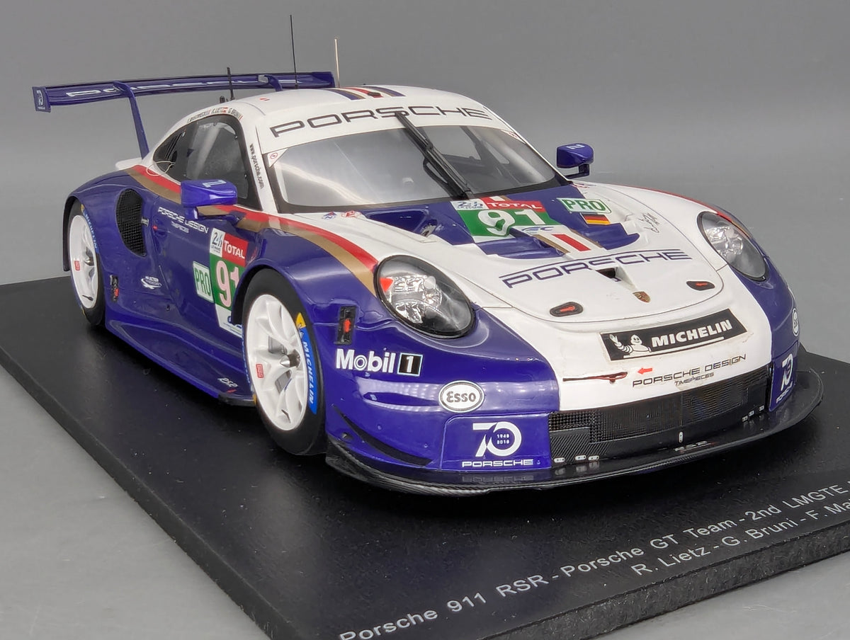 Modellautos 1:18 Spark Porsche 911 RSR 24h Le Mans 2018 #91 mit OVP
