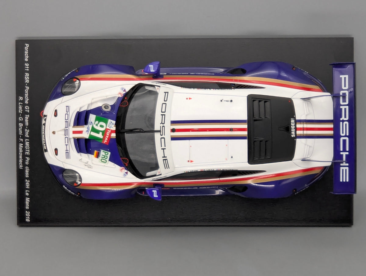 Modellautos 1:18 Spark Porsche 911 RSR 24h Le Mans 2018 #91 mit OVP