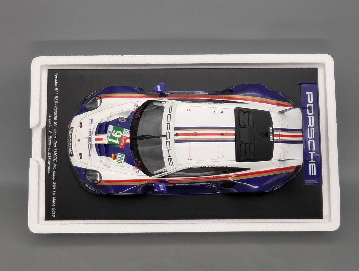 Modellautos 1:18 Spark Porsche 911 RSR 24h Le Mans 2018 #91 mit OVP
