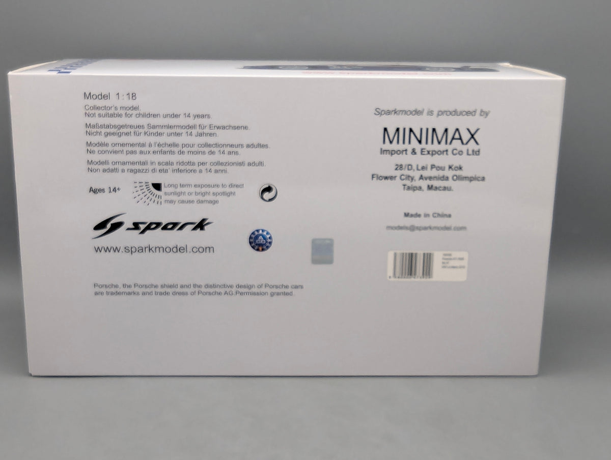 Modellautos 1:18 Spark Porsche 911 RSR 24h Le Mans 2018 #91 mit OVP