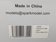 Modellautos 1:18 Spark Porsche 911 RSR 24h Le Mans 2018 #91 mit OVP