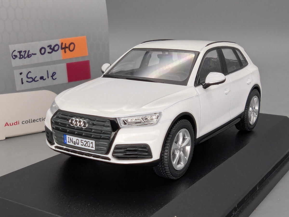 Modellautos 1:43 iScale Audi Q5 Ibisweiß Ibis White Weiß mit Dealer OVP
