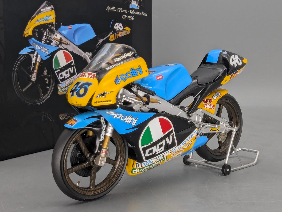 Motorrad Modell 1:12 Minichamps Aprilia 125 ccm GP 1996 #46 Valentino Rossi mit OVP