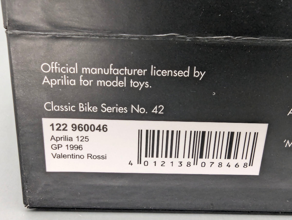 Motorrad Modell 1:12 Minichamps Aprilia 125 ccm GP 1996 #46 Valentino Rossi mit OVP