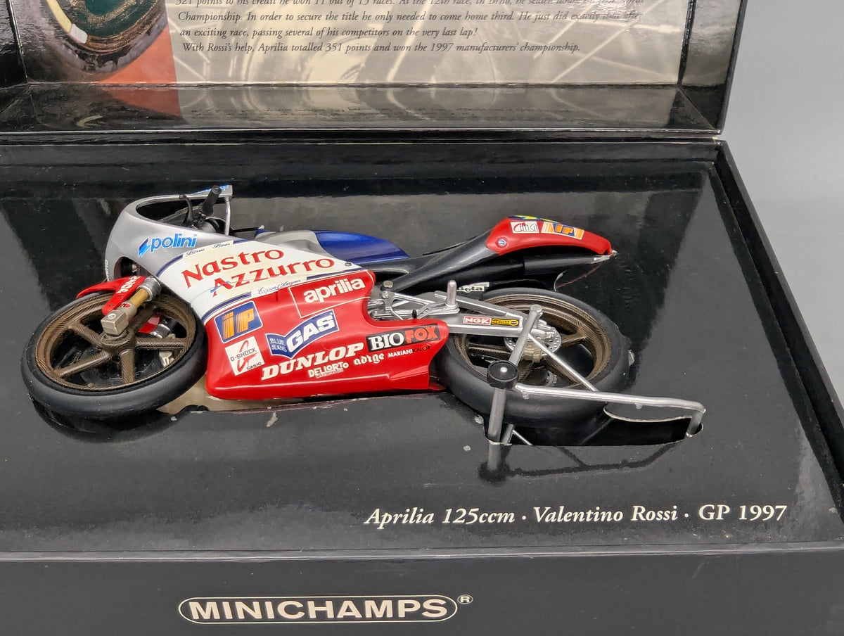 Motorrad Modell 1:12 Minichamps Aprilia 125 ccm GP 1997 #46 Valentino Rossi mit OVP