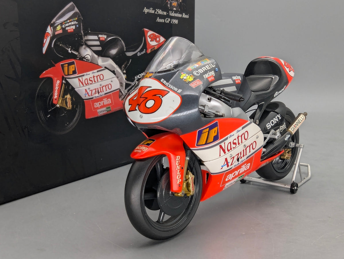 Motorrad Modell 1:12 Minichamps Aprilia 250 ccm Assen GP 1998 #46 Valentino Rossi mit OVP