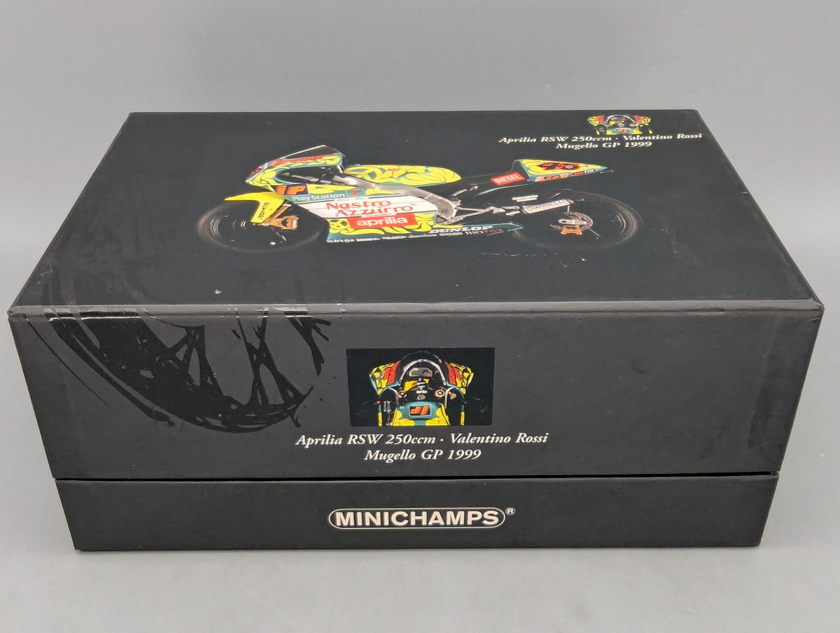 Motorrad Modell 1:12 Minichamps Aprilia RSW 250 ccm Mugello GP 1999 #46 Valentino Rossi mit OVP