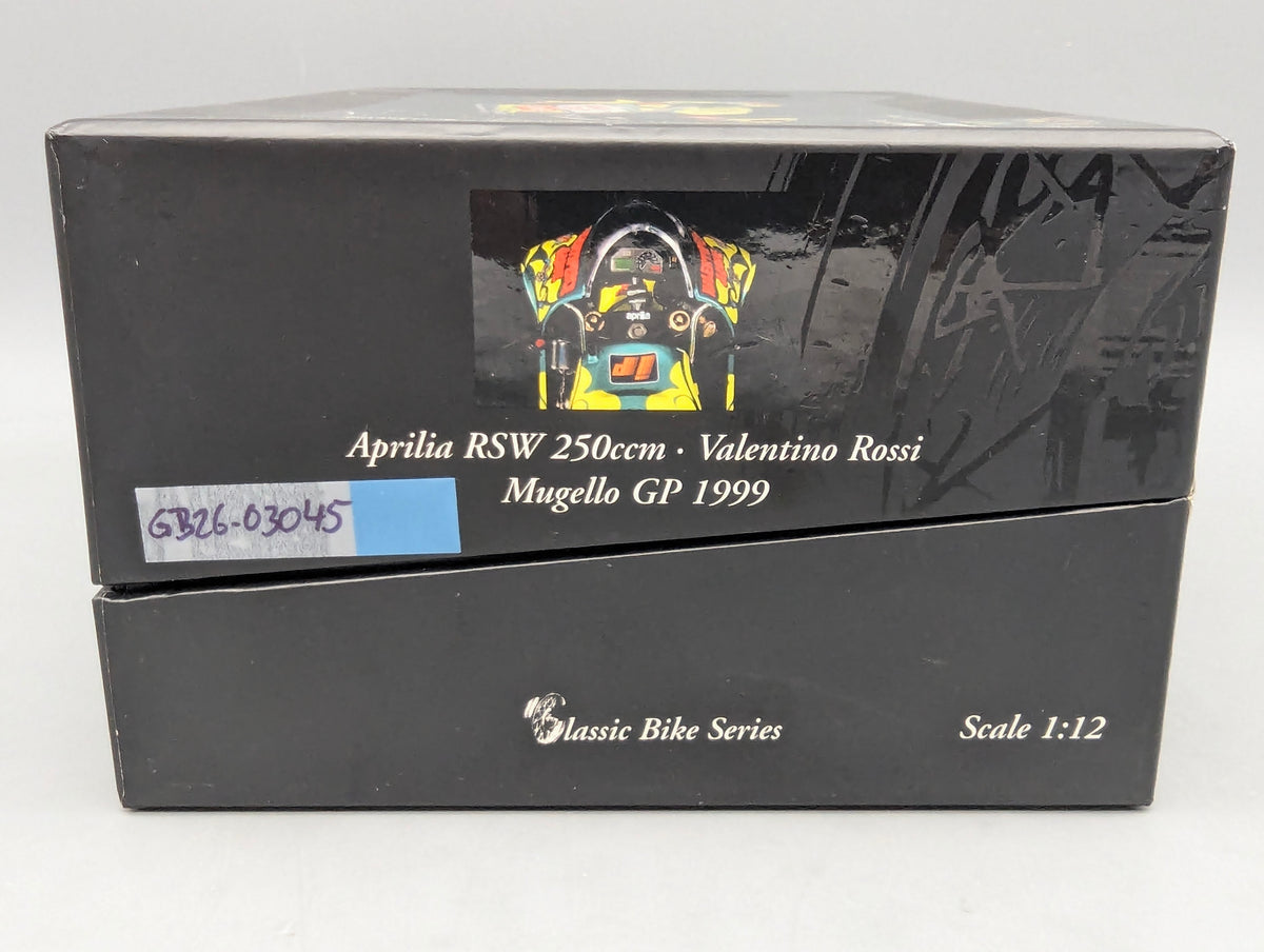 Motorrad Modell 1:12 Minichamps Aprilia RSW 250 ccm Mugello GP 1999 #46 Valentino Rossi mit OVP