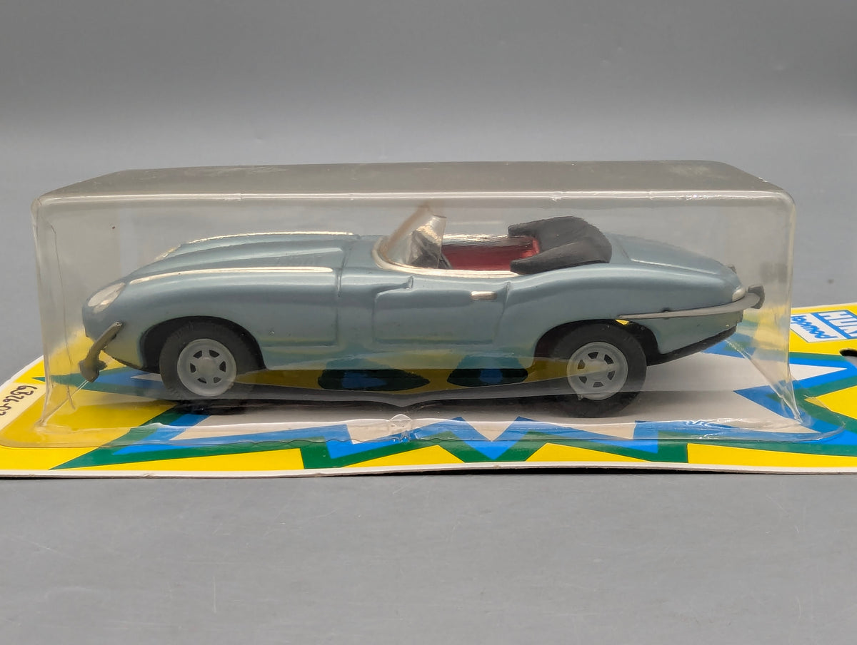 Modellautos ca. 1:40 nicht 1:43 Huki 202 Jaguar Cabriolet mit Friktionsmotor mit OVP