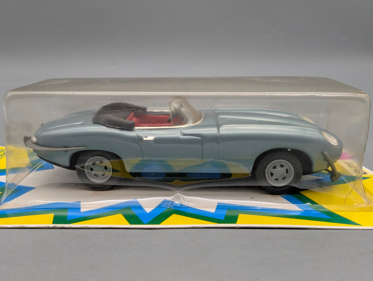 Modellautos ca. 1:40 nicht 1:43 Huki 202 Jaguar Cabriolet mit Friktionsmotor mit OVP