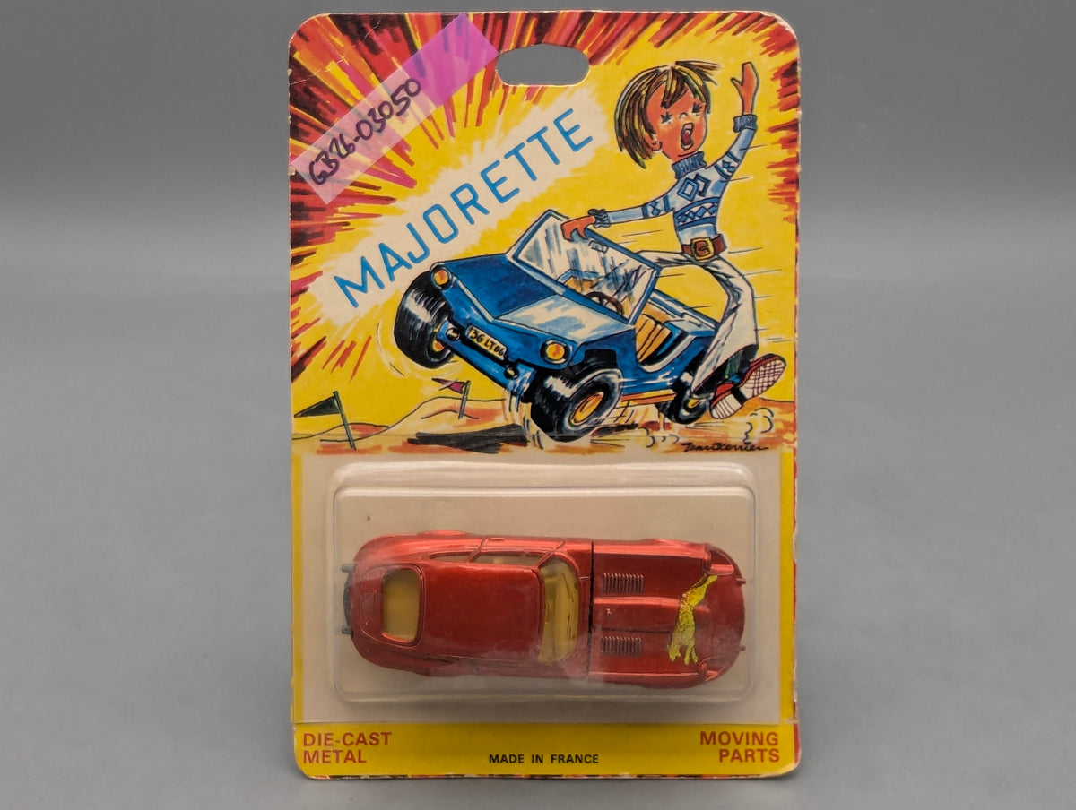 Modellautos 1:55 Majorette Jaguar E-Type Rot in ungeöffneter Blister OVP