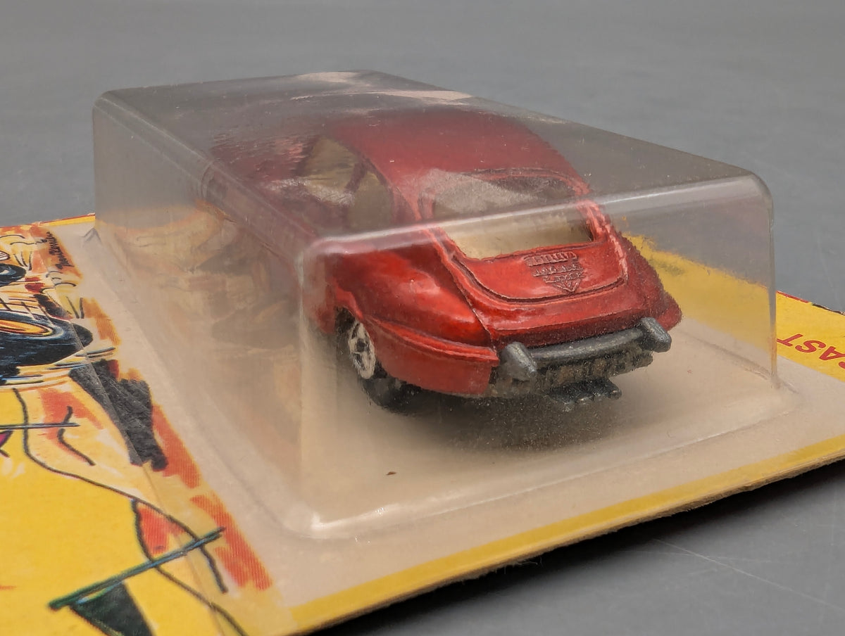 Modellautos 1:55 Majorette Jaguar E-Type Rot in ungeöffneter Blister OVP