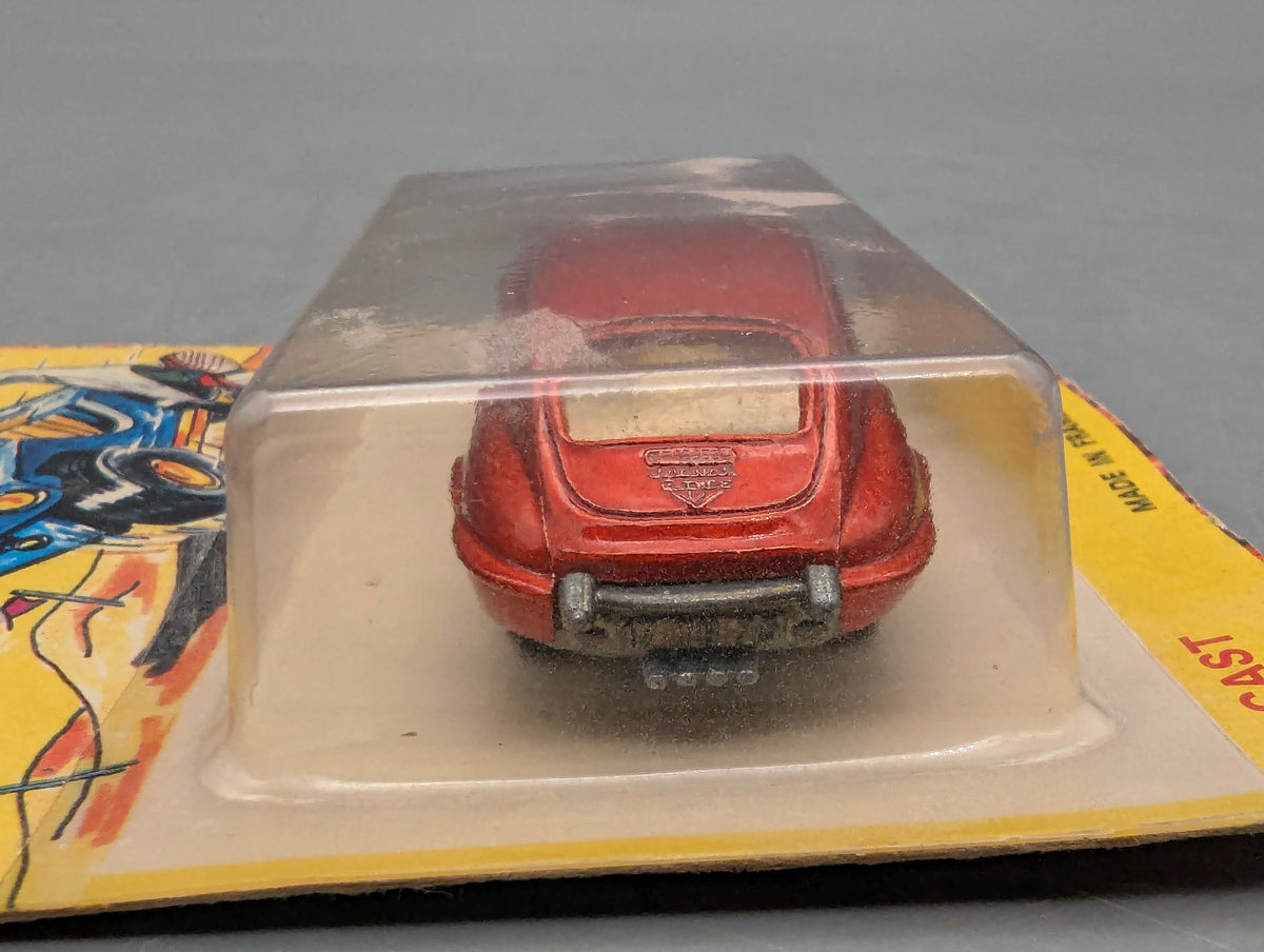 Modellautos 1:55 Majorette Jaguar E-Type Rot in ungeöffneter Blister OVP