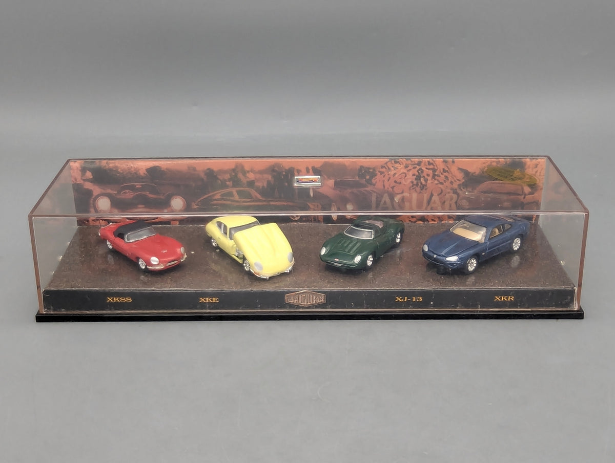 Modellautos 1:64 Hot Wheels 22320 Jaguar 4-tlg Set XKSS XKE XJ13 XKR mit OVP