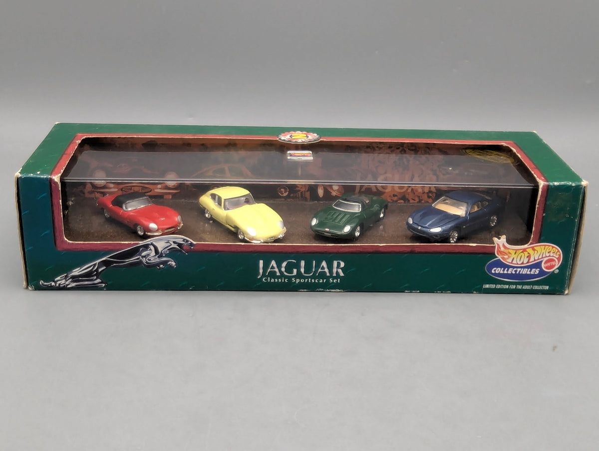 Modellautos 1:64 Hot Wheels 22320 Jaguar 4-tlg Set XKSS XKE XJ13 XKR mit OVP