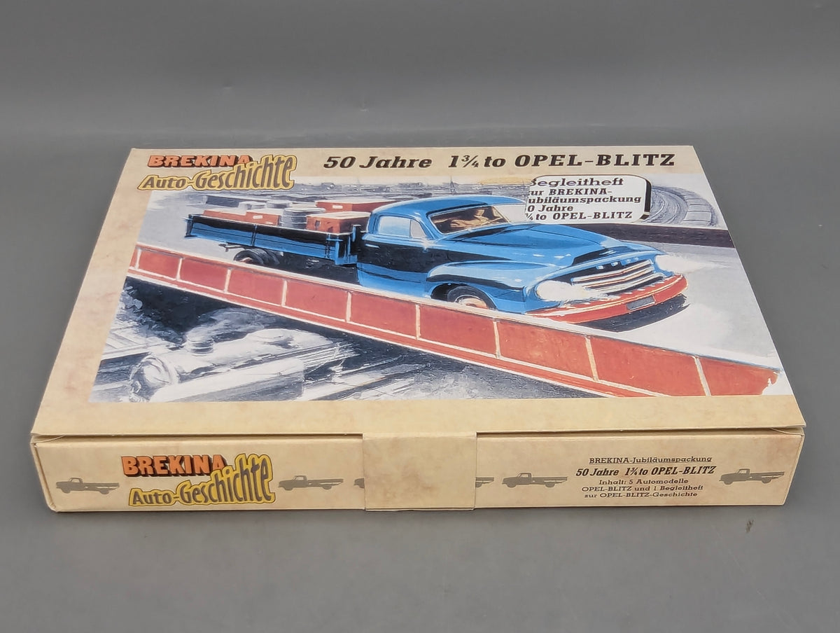 LKW Modelle H0 1:87 Brekina 90383 Opel Blitz 1 3/4 to 5-tlg Set 50 Jahre Opel Blitz OVP