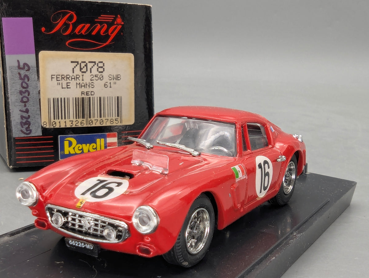Modellautos 1:43 Bang Revell 7078 Ferrari 250 SWB 24h Le Mans 1961 Red #16 mit OVP