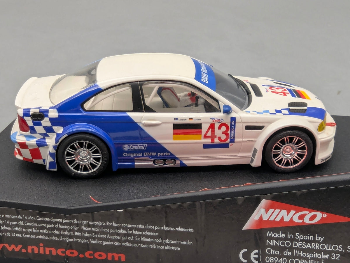 Modellautos Slotcar 1:32 Ninco 50271 BMW M3 GTR #43 D. Müller F. Ekblom mit OVP