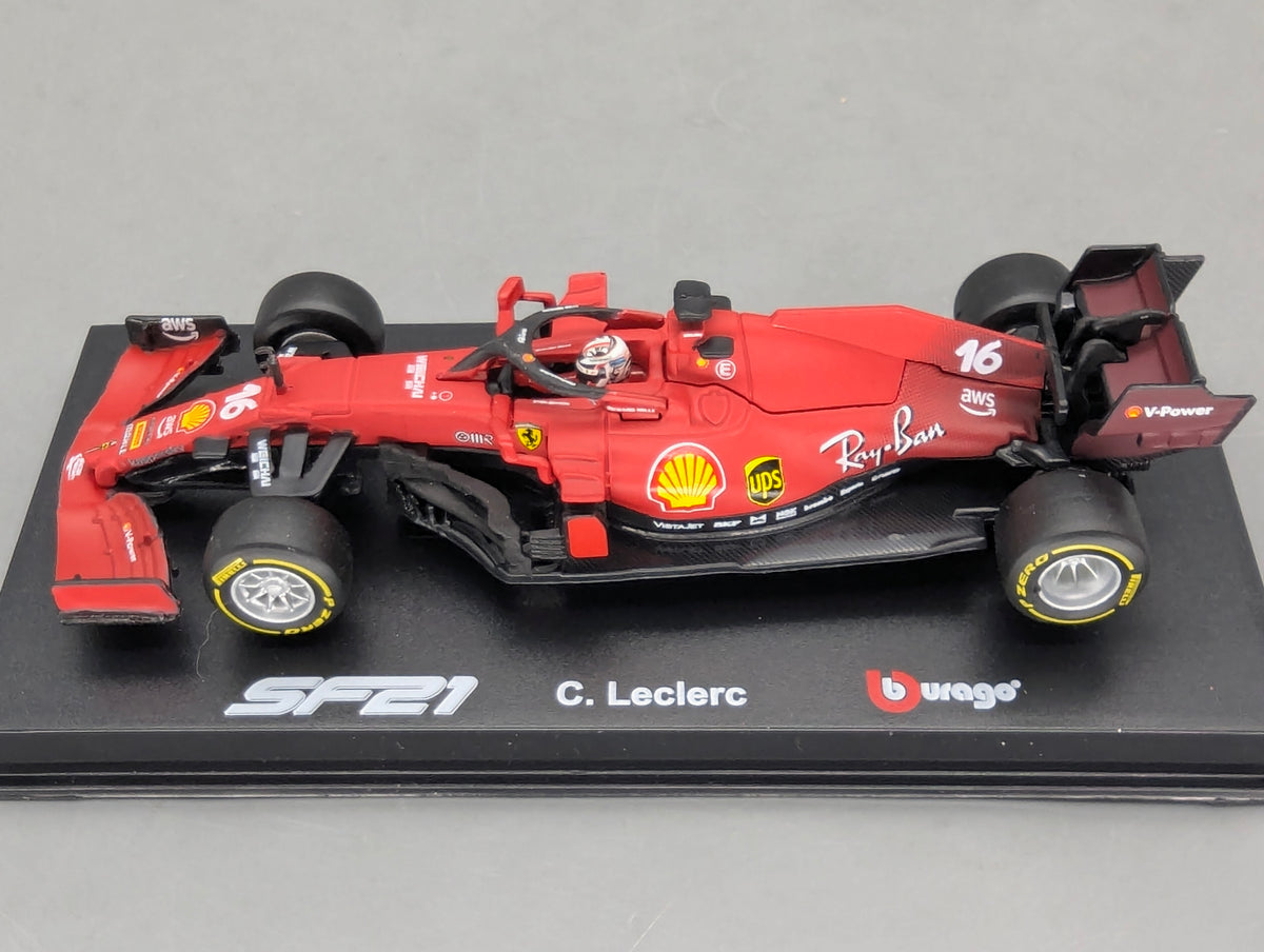 Modellautos 1:43 Bburago Ferrari SF21 #16 C. Leclerc mit OVP