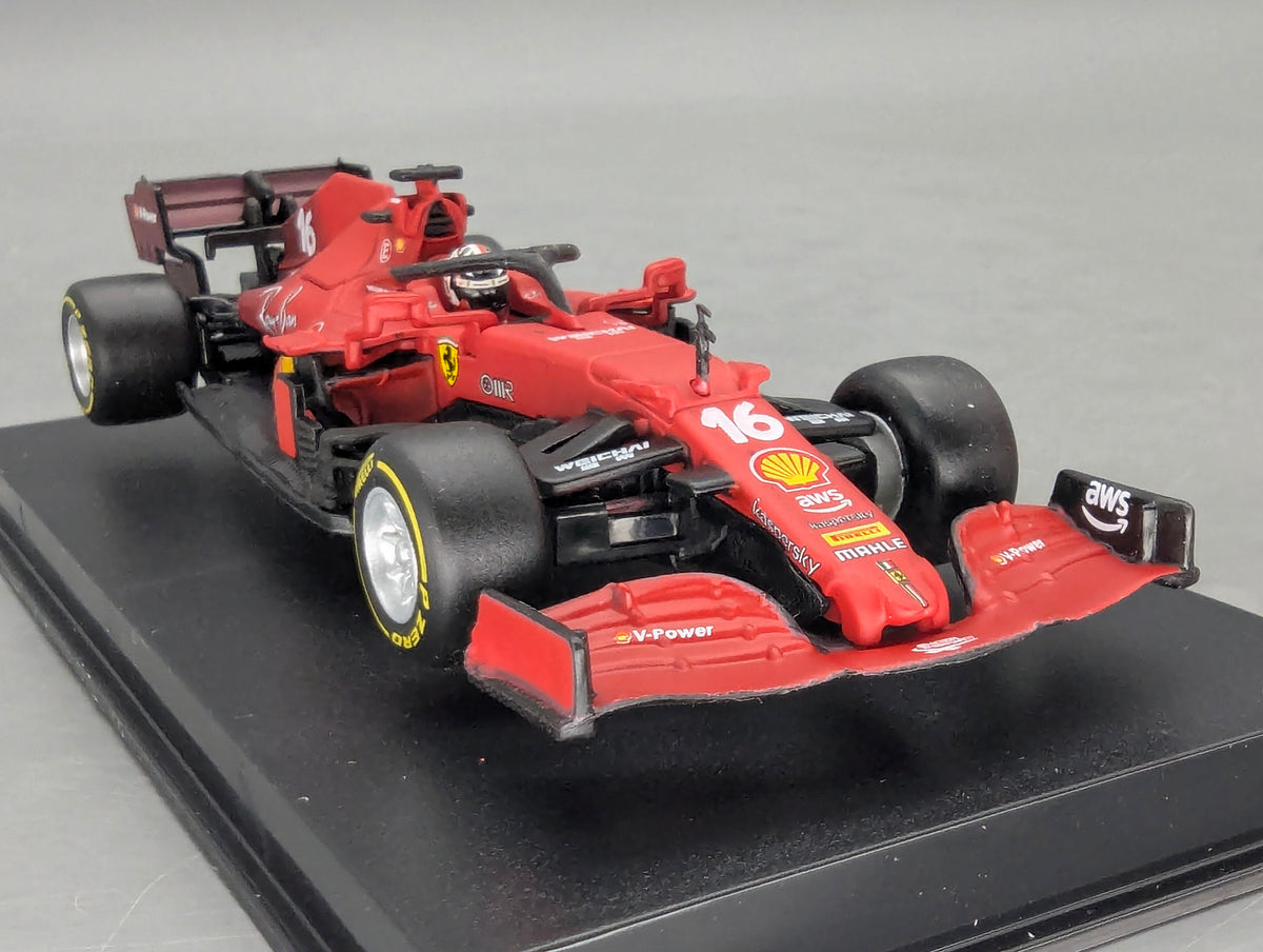 Modellautos 1:43 Bburago Ferrari SF21 #16 C. Leclerc mit OVP