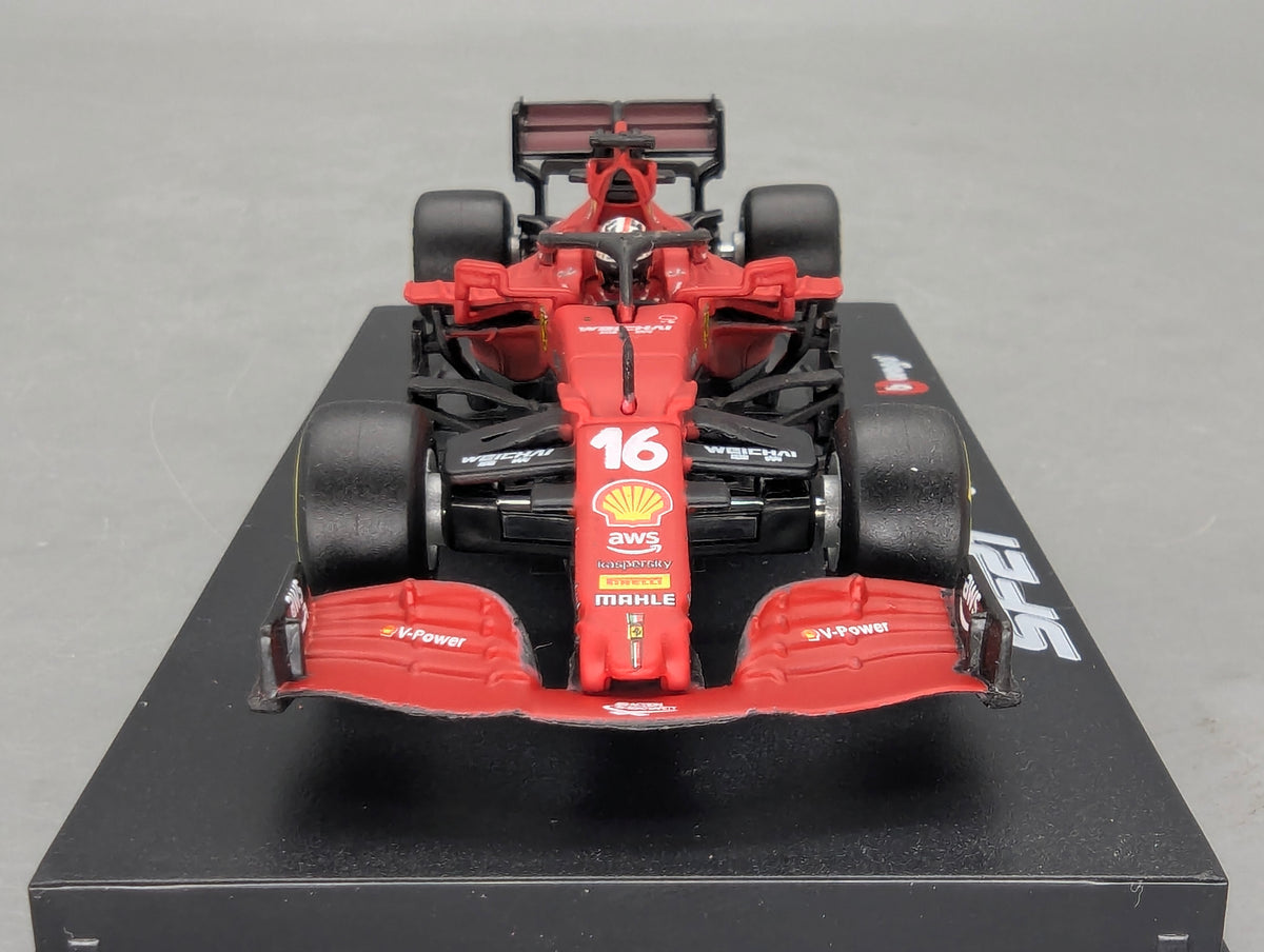Modellautos 1:43 Bburago Ferrari SF21 #16 C. Leclerc mit OVP