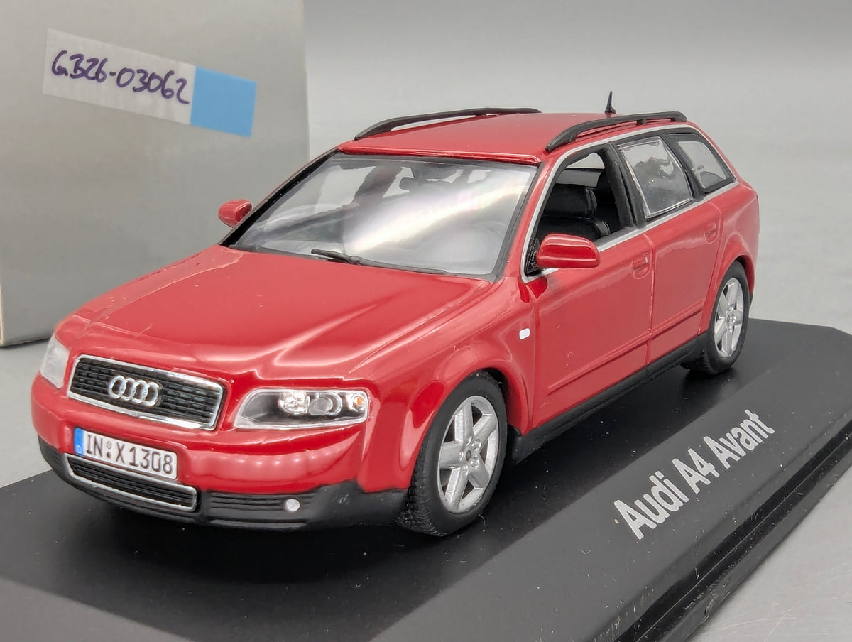 Modellautos 1:43 Minichamps Audi A4 3.0 Avant Rot mit Dealer OVP