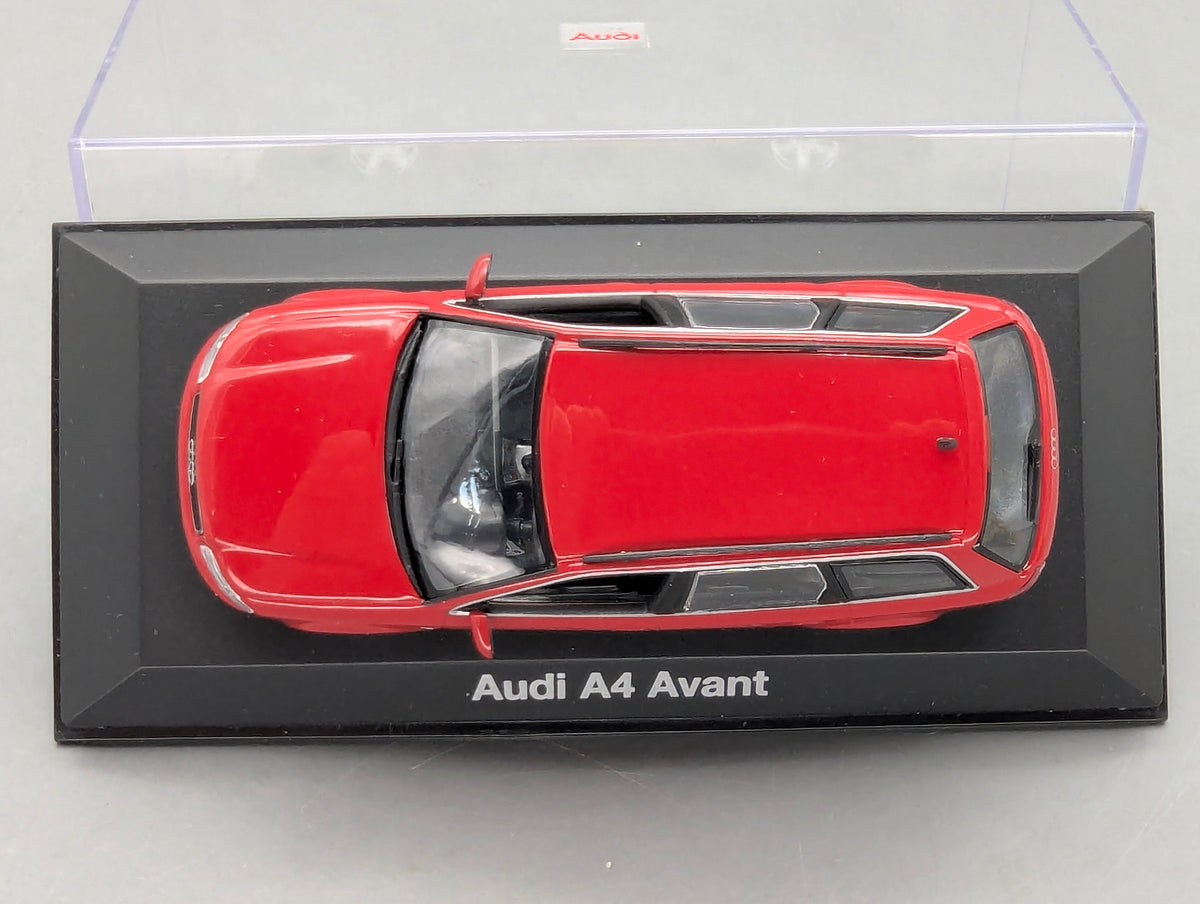 Modellautos 1:43 Minichamps Audi A4 3.0 Avant Rot mit Dealer OVP