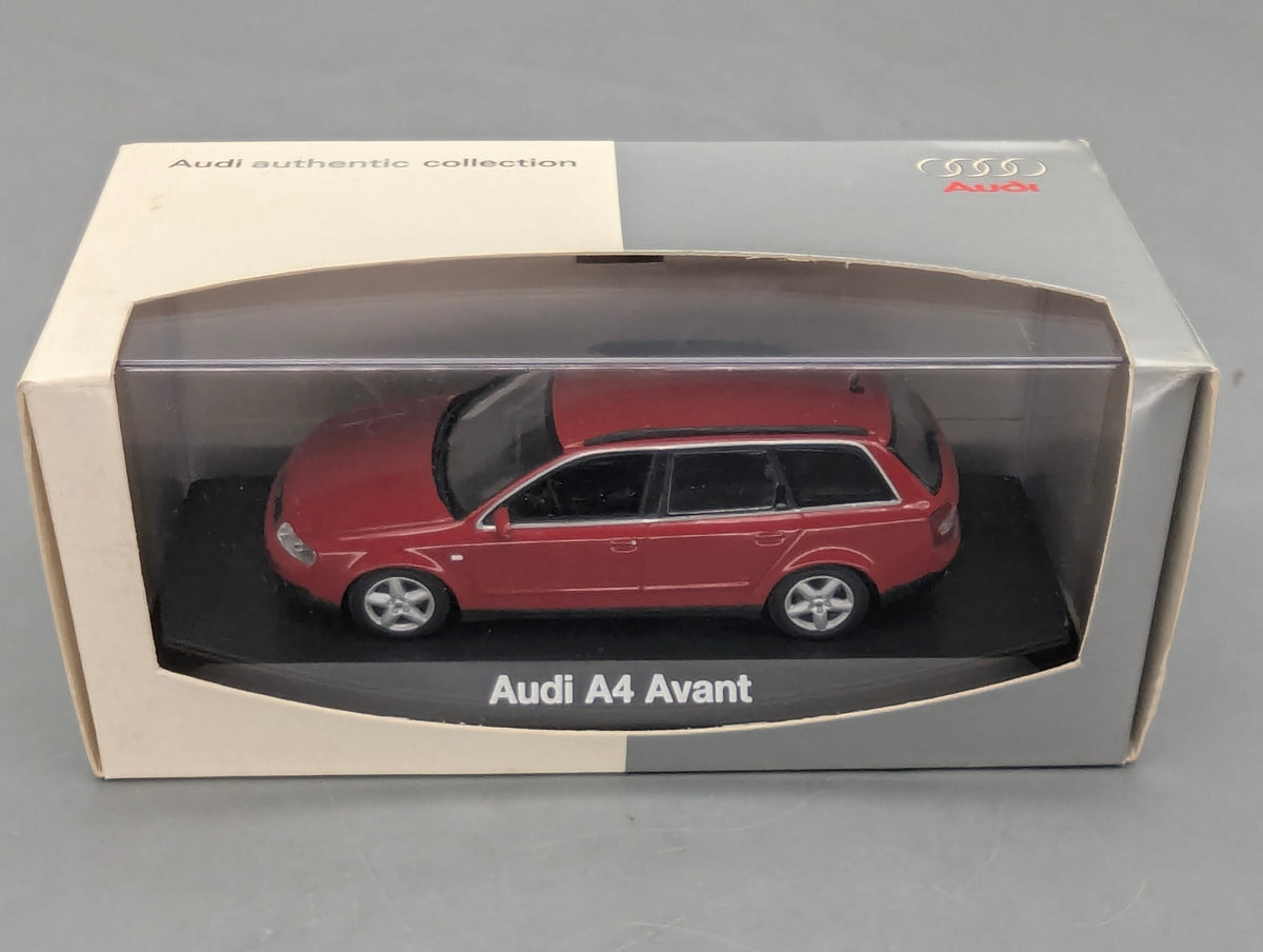 Modellautos 1:43 Minichamps Audi A4 3.0 Avant Rot mit Dealer OVP