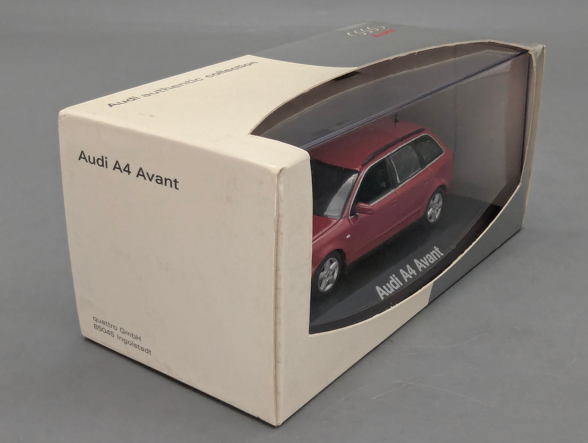 Modellautos 1:43 Minichamps Audi A4 3.0 Avant Rot mit Dealer OVP
