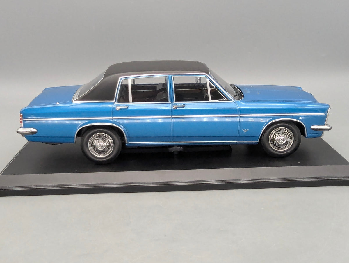 Modellautos 1:18 Norev Opel Diplomat V8 Blau Metallic 1969 mit OVP