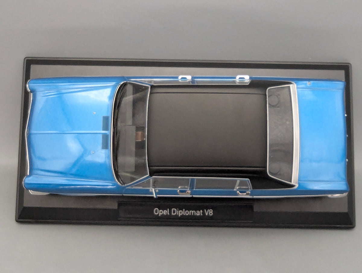 Modellautos 1:18 Norev Opel Diplomat V8 Blau Metallic 1969 mit OVP