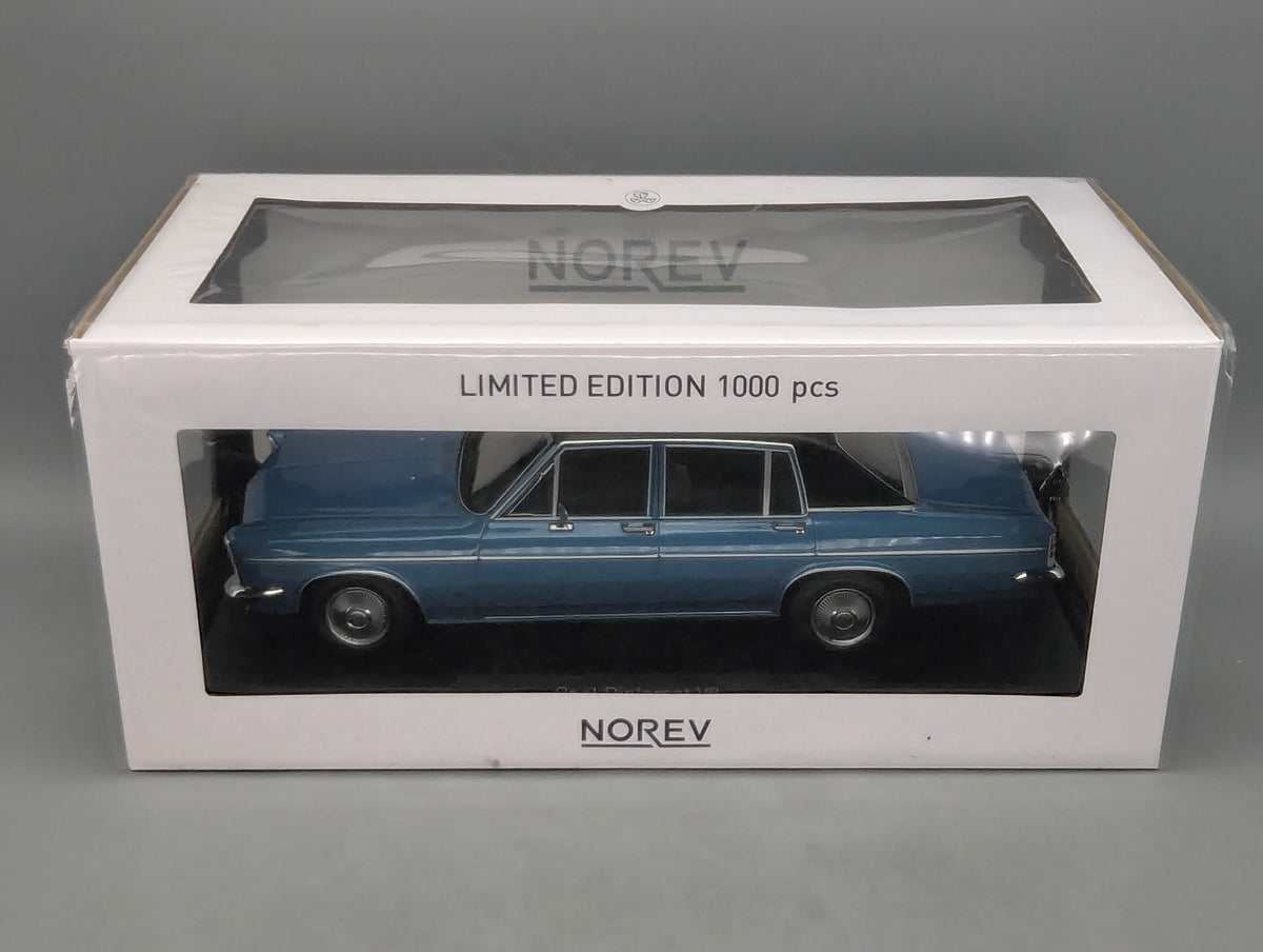 Modellautos 1:18 Norev Opel Diplomat V8 Blau Metallic 1969 mit OVP