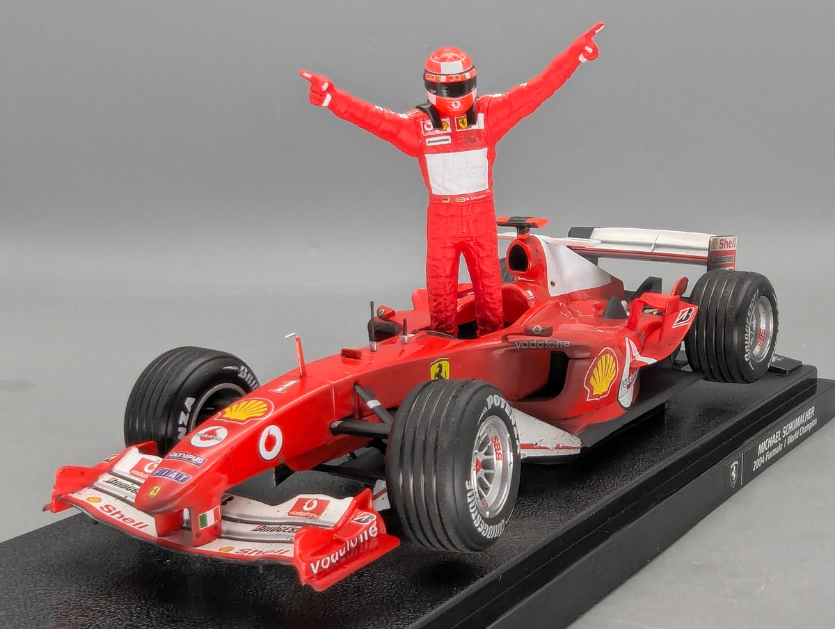 Modellautos 1:18 Hot Wheels Racing B6219 Ferrari F1 2004 WC #1 M. Schumacher OVP