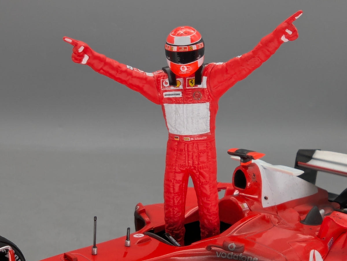 Modellautos 1:18 Hot Wheels Racing B6219 Ferrari F1 2004 WC #1 M. Schumacher OVP