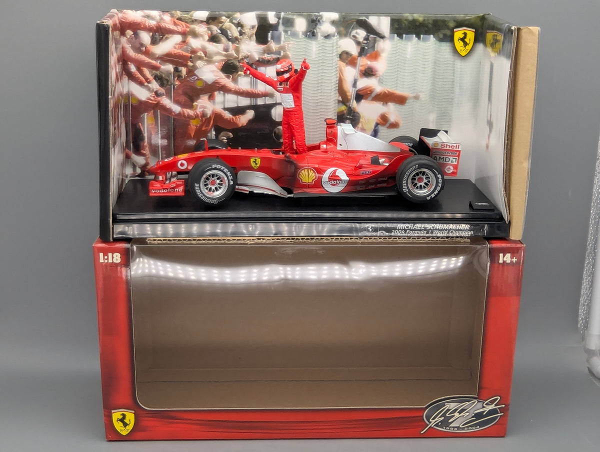 Modellautos 1:18 Hot Wheels Racing B6219 Ferrari F1 2004 WC #1 M. Schumacher OVP