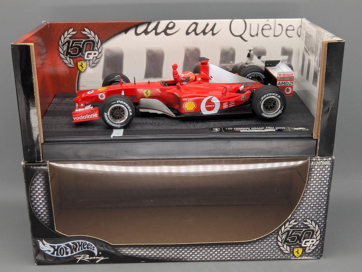 Modellautos 1:18 Hot Wheels Racing 54646 Ferrari 150 GP Wins 2002 #1 M. Schumacher OVP