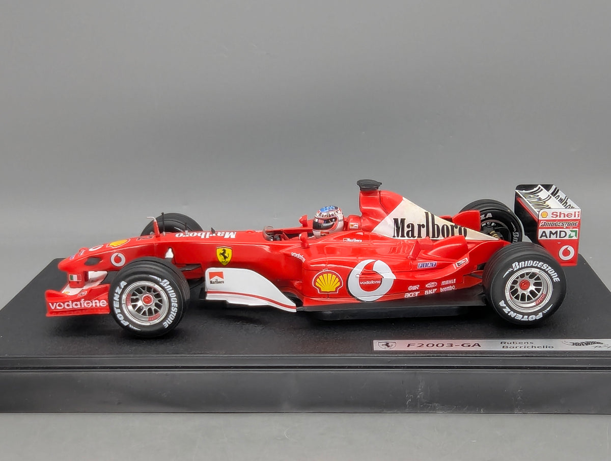Modellautos 1:18 Hot Wheels Racing 54646 Ferrari F2003-GA #2 R. Barrichello OVP