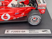 Modellautos 1:18 Hot Wheels Racing 54646 Ferrari F2003-GA #2 R. Barrichello OVP