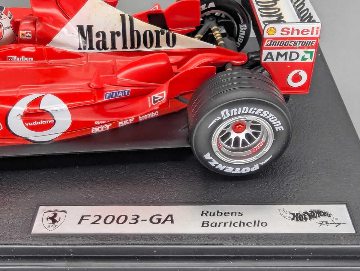 Modellautos 1:18 Hot Wheels Racing 54646 Ferrari F2003-GA #2 R. Barrichello OVP