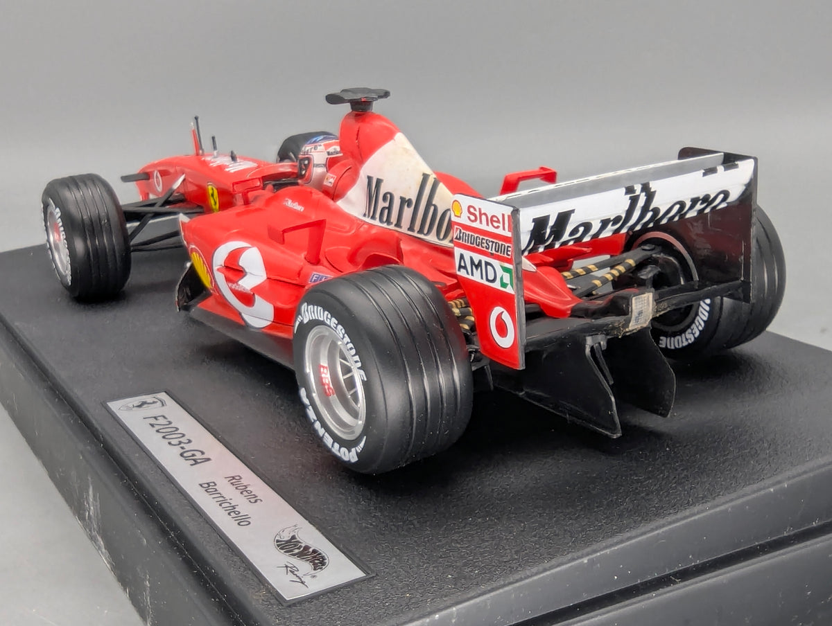 Modellautos 1:18 Hot Wheels Racing 54646 Ferrari F2003-GA #2 R. Barrichello OVP