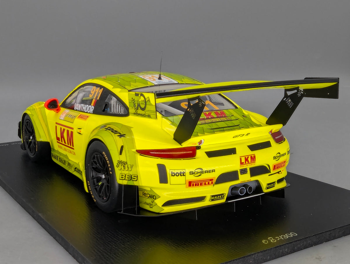 Modellautos 1:18 Spark Porsche 911 GT3 R Fia GT WC Macau 2018 #911  Vanthoor OVP