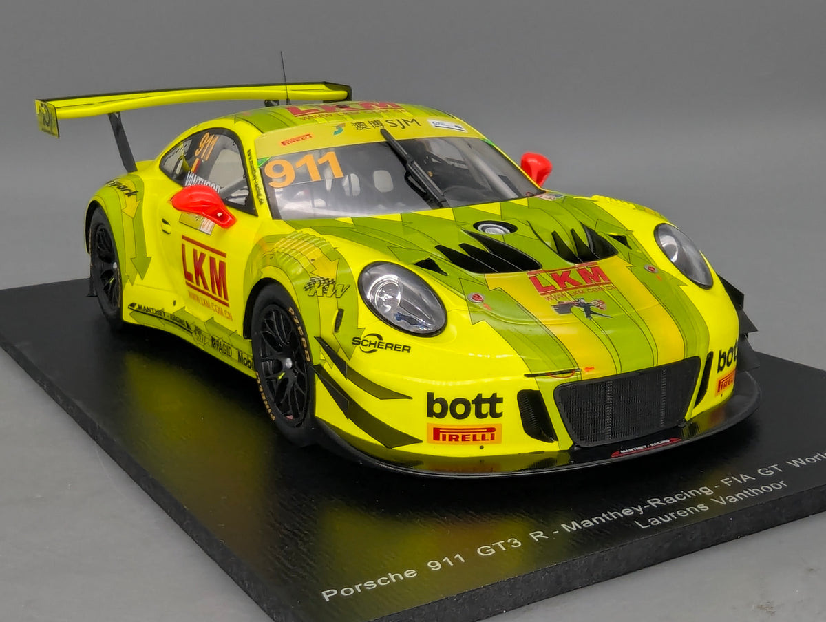 Modellautos 1:18 Spark Porsche 911 GT3 R Fia GT WC Macau 2018 #911  Vanthoor OVP