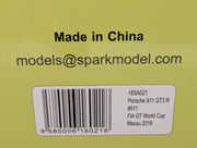 Modellautos 1:18 Spark Porsche 911 GT3 R Fia GT WC Macau 2018 #911  Vanthoor OVP